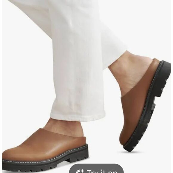 Jenni Kayne Leather Lug Mule NWOB Size 38 Color Canyon - Picture 4 of 8